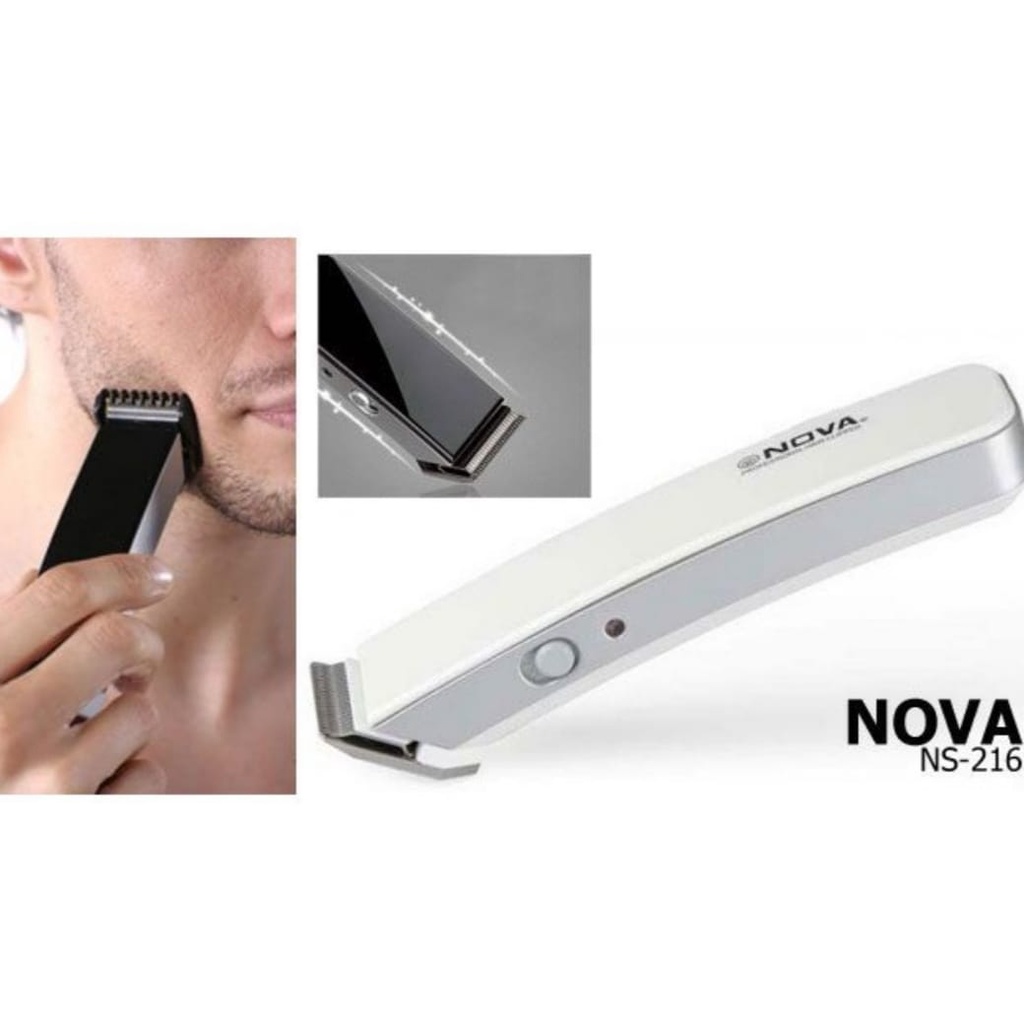 Alat Cukur Rambut Elektrik NOVA NS-216 Cukuran Kumis Jenggot Clipper