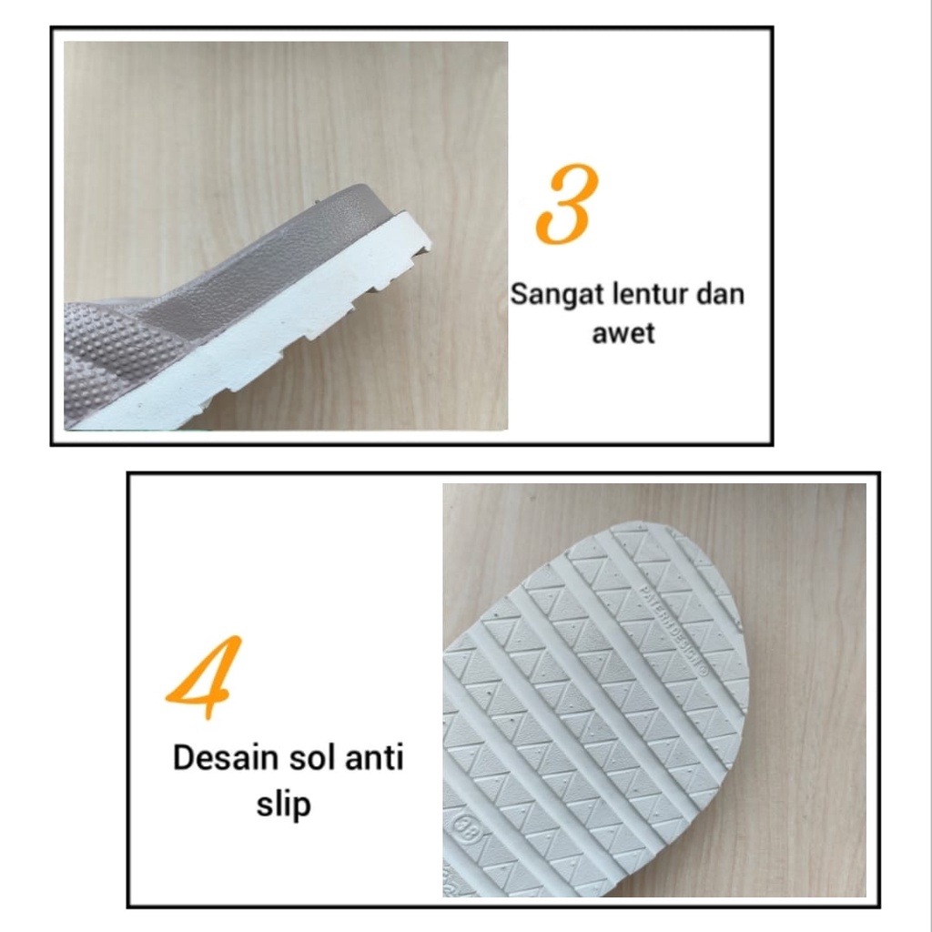 gof NEW ERA LB 10055 &amp; LB 100362 Sandal Jepit Karet Wanita Polos Anti Slip Sandal Japit Cewek Berkualitas Terlaris