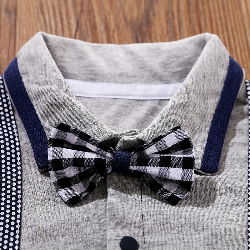 COD- Jumper anak laki laki keren lengan pendek usia 0-2 tahun / jumper impor premium TUXEDO