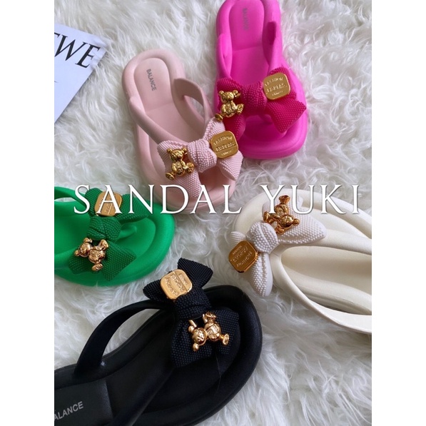 GJAZ SANDAL JEPIT CEWEK IMPORT JELLY YUKI PITA BEST SELLER