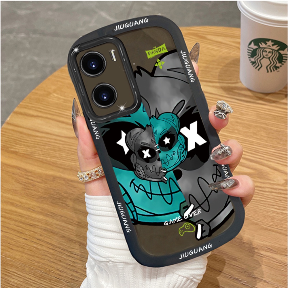 Soft Case TPU Motif Doodle Beruang Untuk Samsung A13 A04S A02S A03 A03S A23 A11 A12 A30 A50 A52 A52s A20S A10S A51 M11 M12 J7 PRIME J7 PRO J4 PLUS