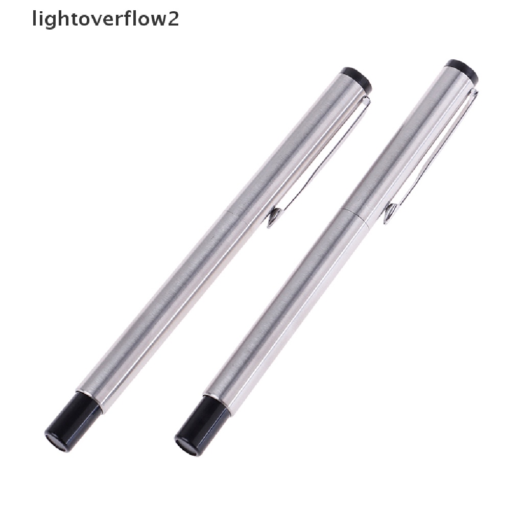 (lightoverflow2) 1pc Pulpen fountain 0.5mm Bahan metal Untuk Kantor / Sekolah