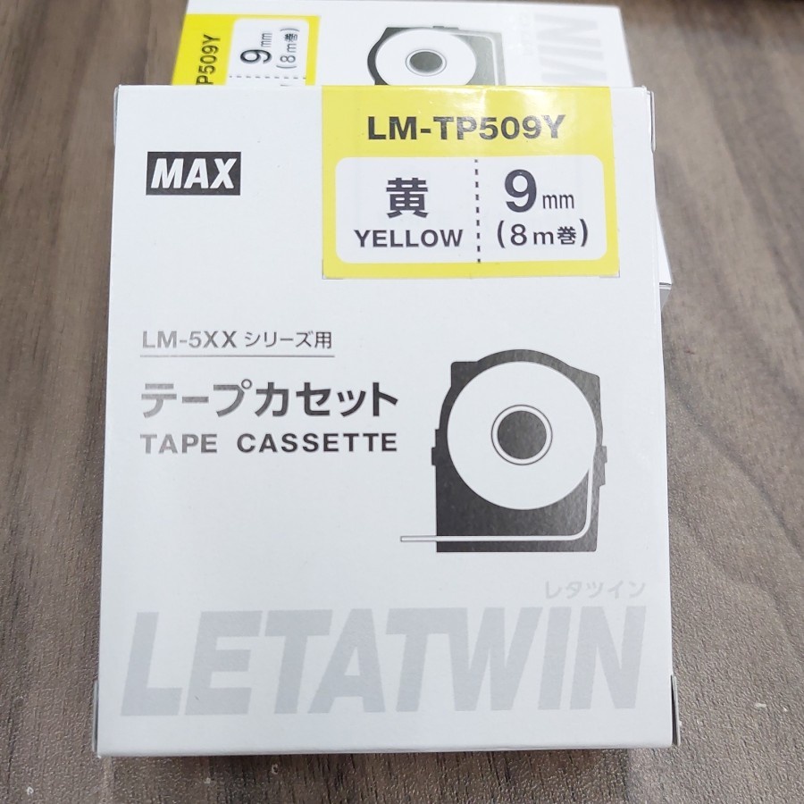 

MAX Marking Label Letatwin LM-509Y (yellow 9mm) bagus awet
