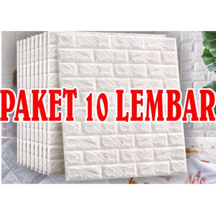 GWI - PAKET 10 LEMBAR WALLPAPER 3D 70X77CM