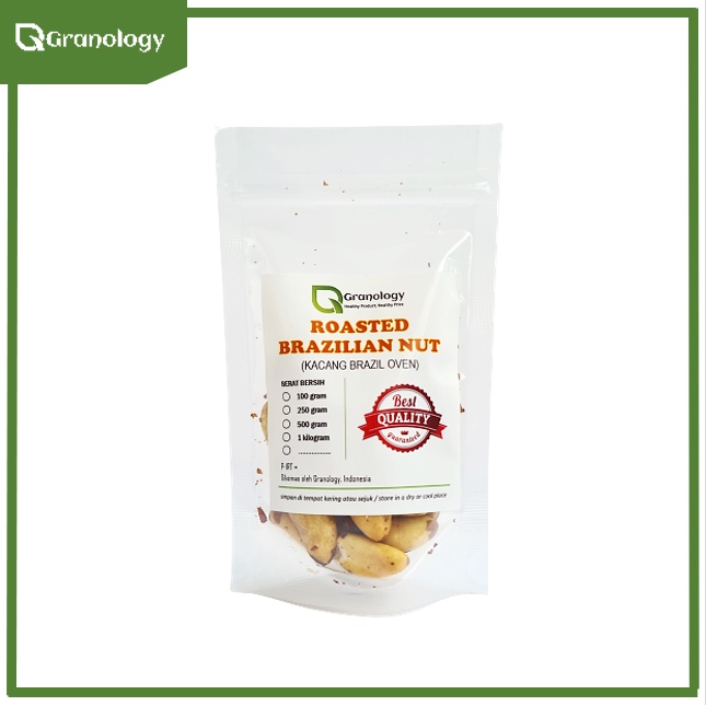 Kacang Brazil Oven / Roasted Brazillian Nut (100 gram) by Granology
