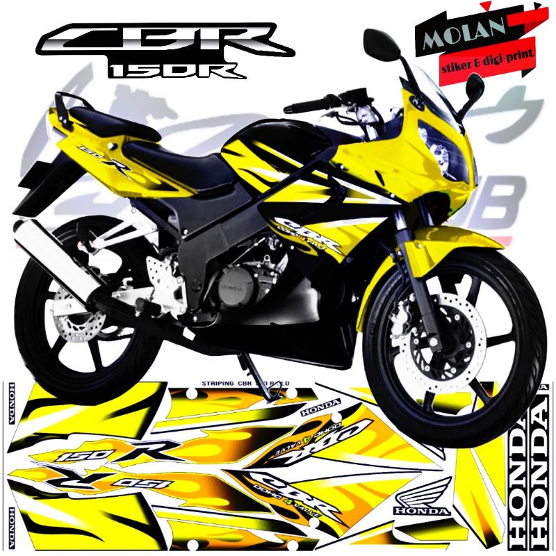 Decal Sticker Striping Variasi Motif Ori Honda CBR 150 R OLD 2003-2004-2005-2006-2007-2008-2009 /CBR