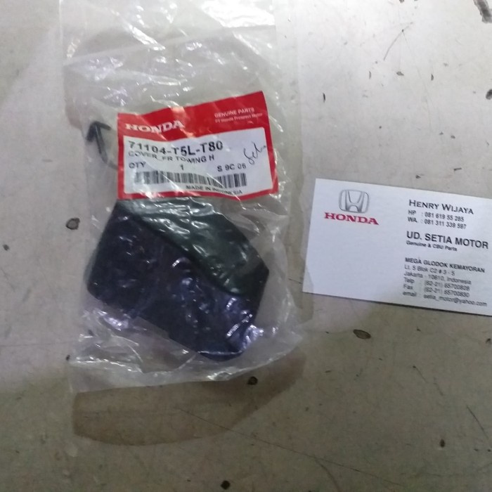 [BAYAR DIRUMAH] Tutup Derek / Towing Depan Honda Jazz Gk Facelift Original / Perlengkapan Variasi Mo