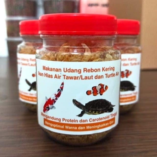 Udang Rebon Kering Makanan Ikan Air tawar, Ikan Air Laut, Turtle Kura
