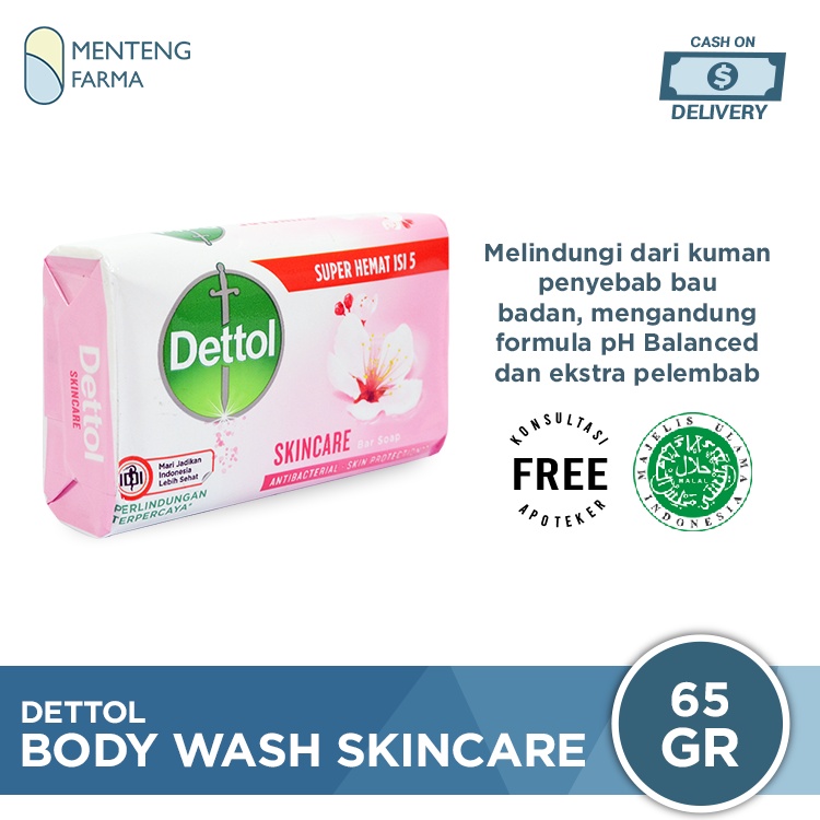 Sabun Mandi Batang Dettol Proskin Skincare - 65 gram