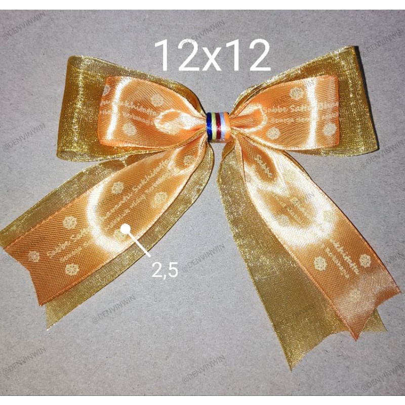 

Pita Hias Buddhis SSBS Satin Jingga