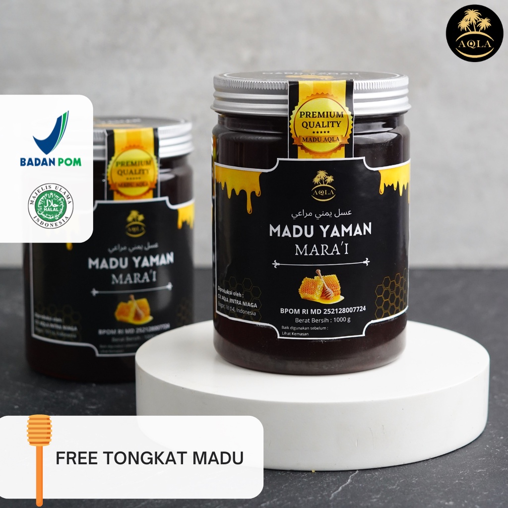 MADU ASLI MADU YAMAN MARAI BPOM / MADU MARAI / MARAI ASWAD PREMIUM 1KG FREE TONGKAT MADU