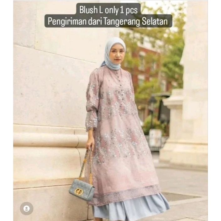 SIAP KIRIM CHARLOTTE TUNIK HL HEAVENLIGHT SIZE L blush