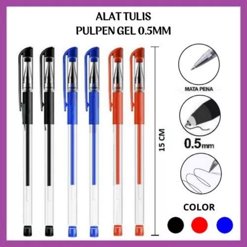

Pulpen gel ink 0.5, pulpen murah