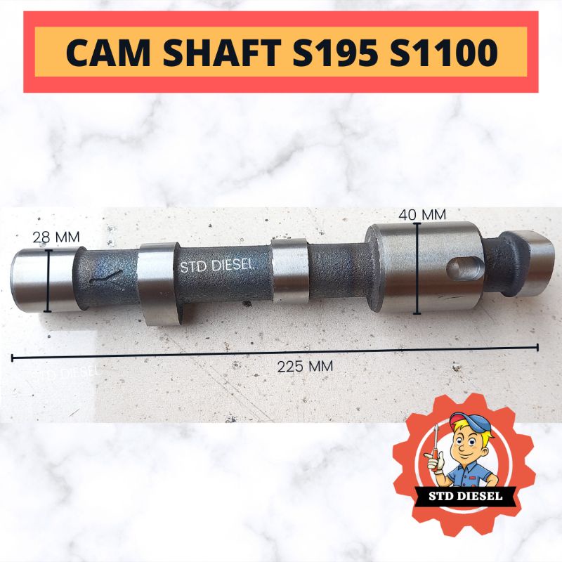 CAM SHAFT S195 S1100 ZS195 ZS1100 12 16 HP PK DIESEL ENGINE NOKEN AS