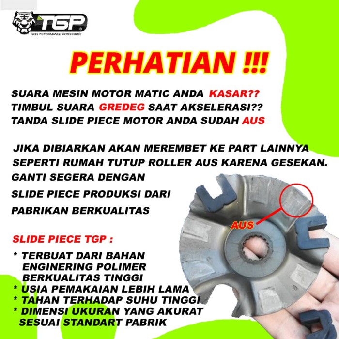 [ORI ]Slider Piece Slide Tutup Rumah Roller Honda Vario 125 /150 PCX150 ADV