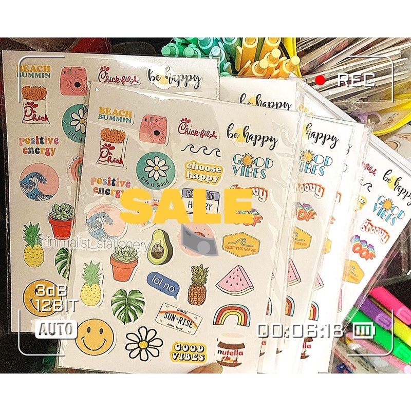 

SALE Stiker kisscut Aesthetic