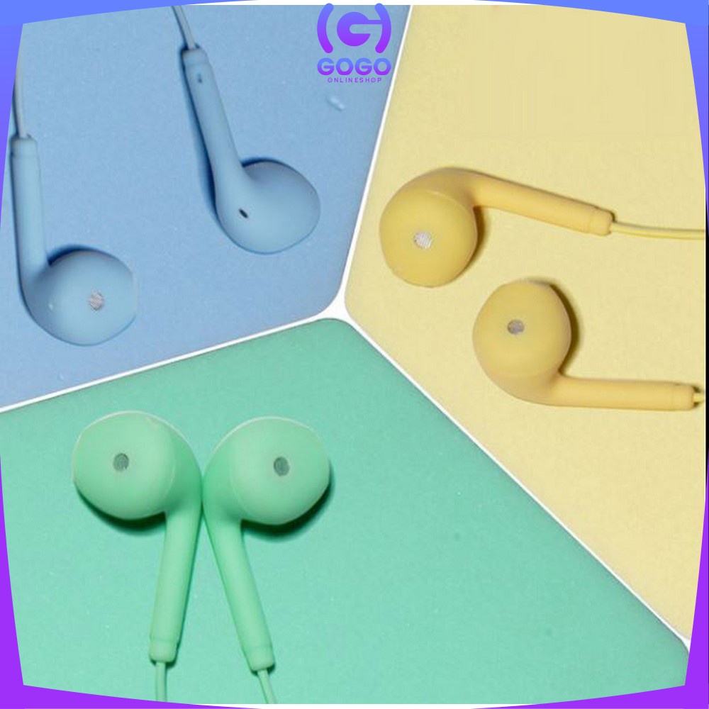 GOGO-C394 Headset Macaron Matte Color U19 Hifi / Handsfree Mate Colorfull Earphone Hifi Extra Bass / Hansfree Stereo U19 Warna Warni