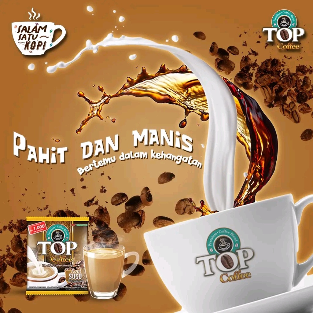 

Top Coffee kopi susu 3 in 1 Instan 10×31g