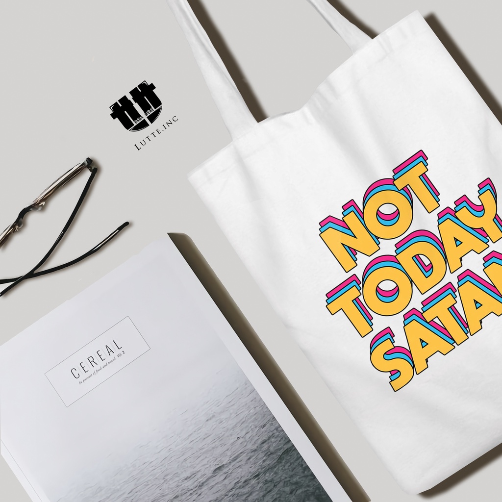 TERBARU Totebag Kanvas Premium Lutte.Inc Tote bag High Quality Series FullColor