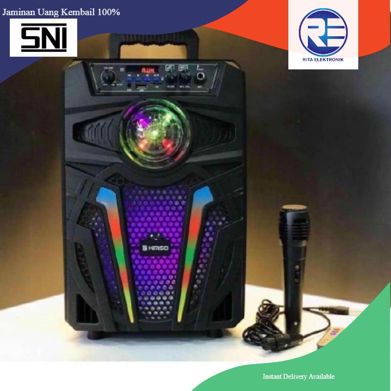 Speaker Portable Karoke 8'5 Inci KIMISO QS-4813