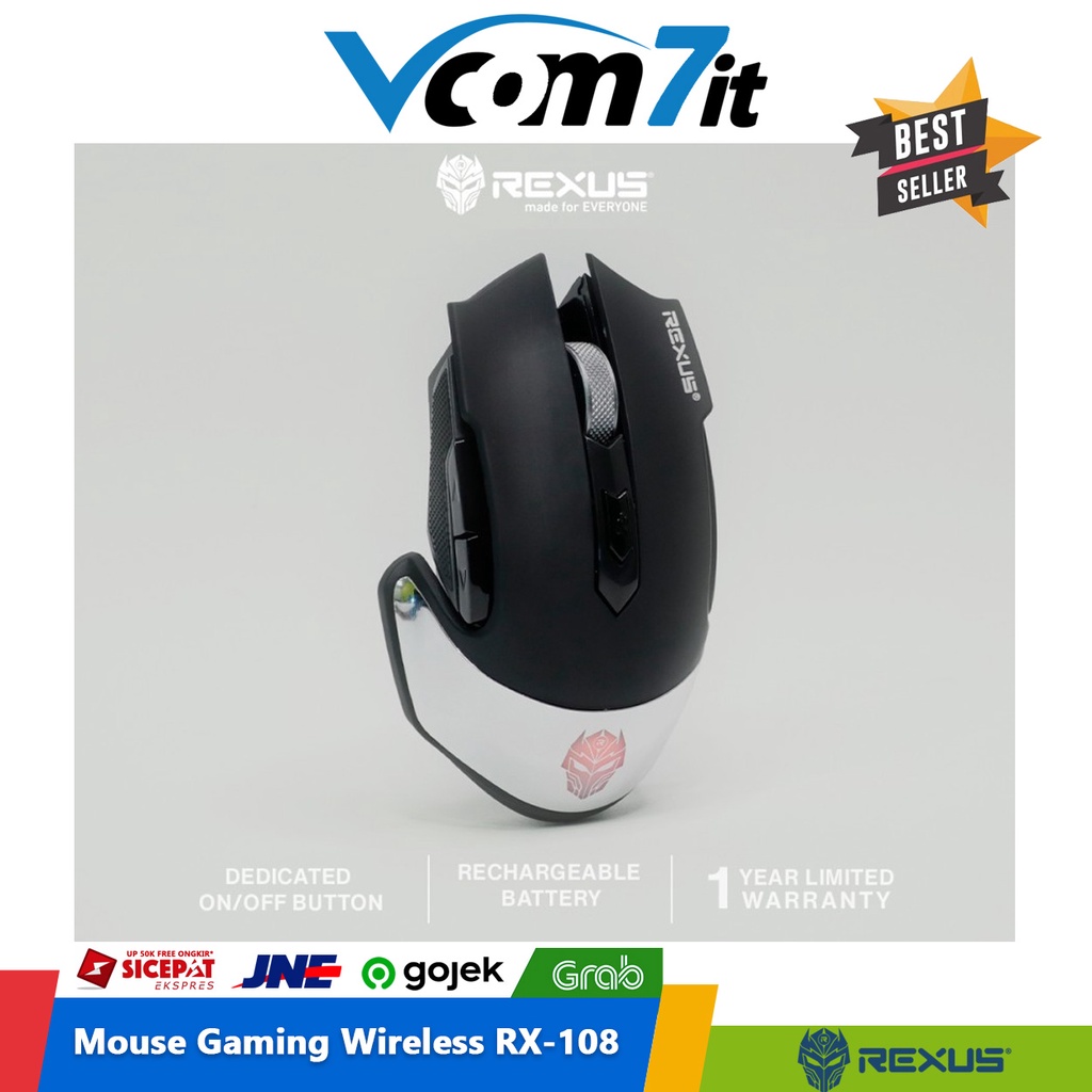 Mouse Gaming Rexus RX-108 Xierra Professional Wireless Rechargeable