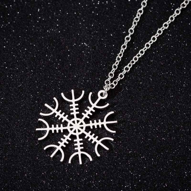 Kalung Rantai Dengan Liontin snowflake Gaya Eropa Untuk Wanita