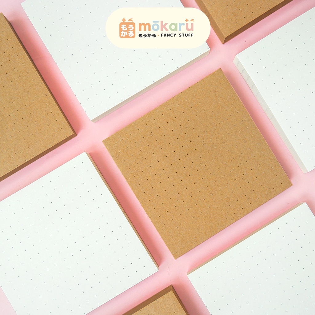 

Kraft or White Paper Mini Memopad / Memo Sticky Notes Lucu / Memo Tempel Lucu Unik