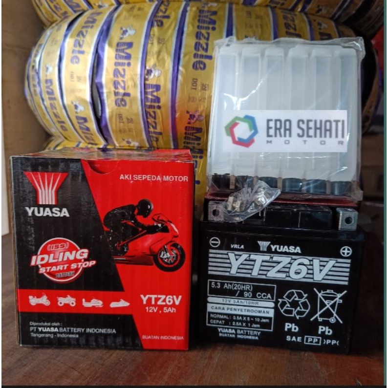 Jual Aki Motor PCX Vario 125/150 YUASA YTZ6V ORIGINAL | Shopee Indonesia