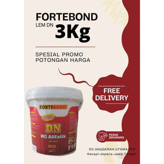

Lem DN Alifatik lem Hpl Fortebond Galon 3 kg
