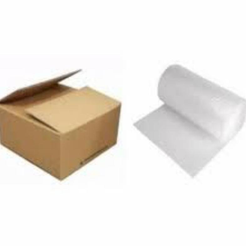 

Tambahan Buble wrap dan kardus untuk packing
