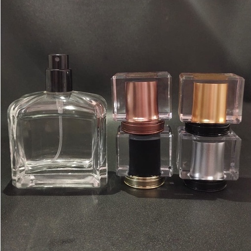 Botol parfum V31656 50ml easypump+Ring+Tutup crystal DOFT perpcs