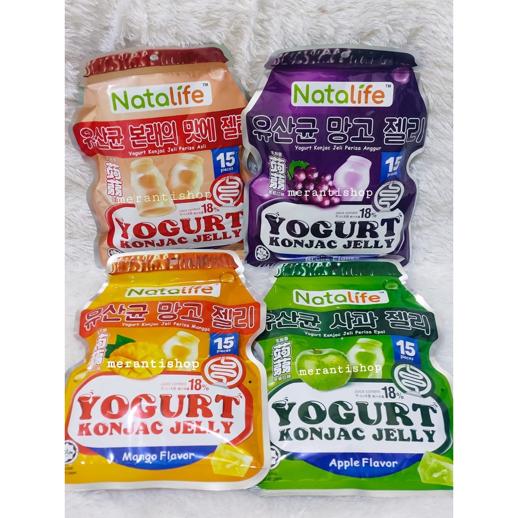 Jual Natalife Yogurt Konjac Jelly Malaysia isi 15pcs Rasa Buah Halal