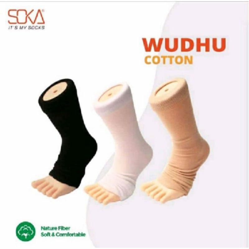 Soka Kaos Kaki Wudhu Cotton / Kaos Kaki Wudhu Jempol Dan Original Muslimah / Umroh Dan Travelling