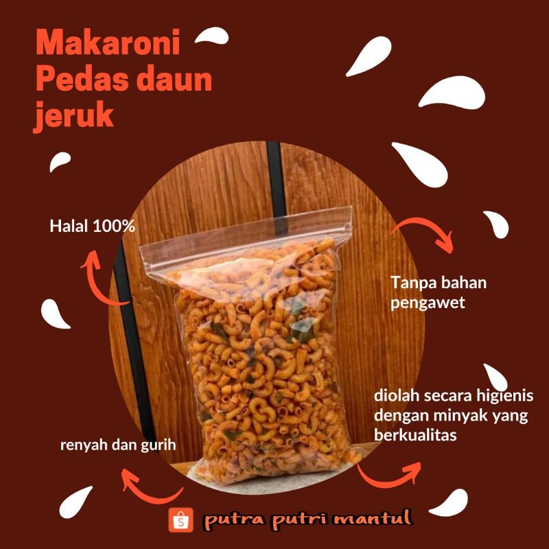 

makaroni kriuk pedas daun jeruk