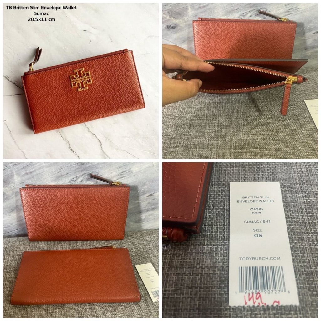 Dompet TB Britten Slim Envelope wallet sumac sz 19x11cm
