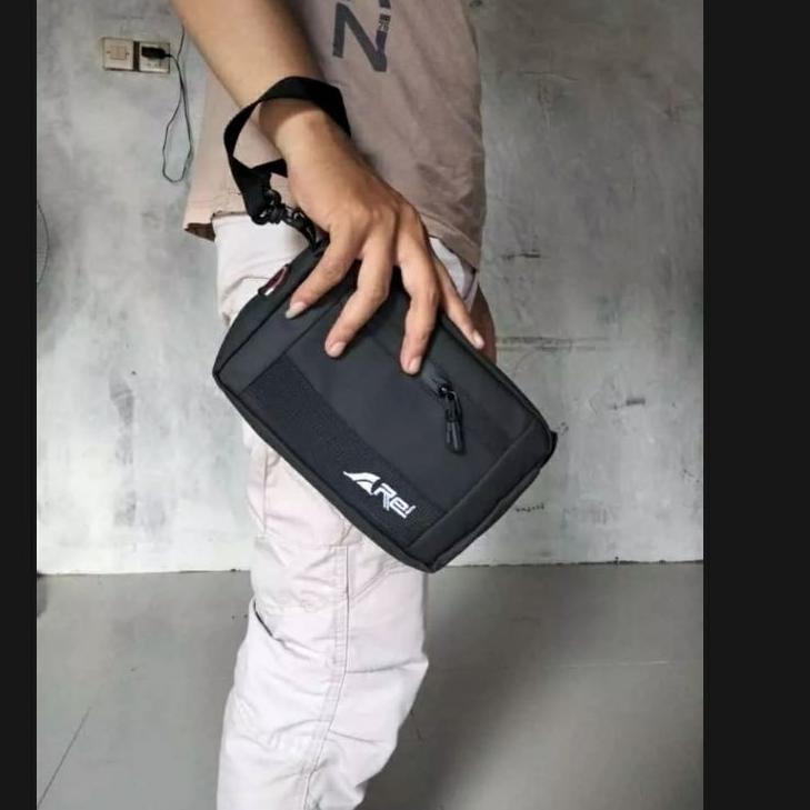 Menarik Clutch Pria Hand Bag Pria Wanita AREI Anti Air Pouch Tas Tangan Tas Selempang Pria Rei Noris