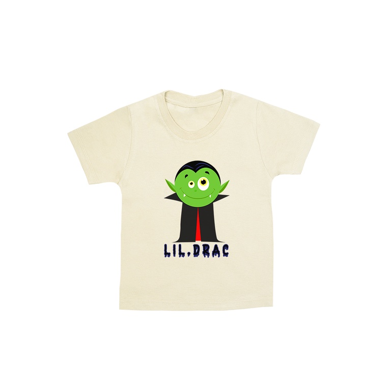 Little Fresco - Kaos Anak Tee Halloween Lil Drac - Cream