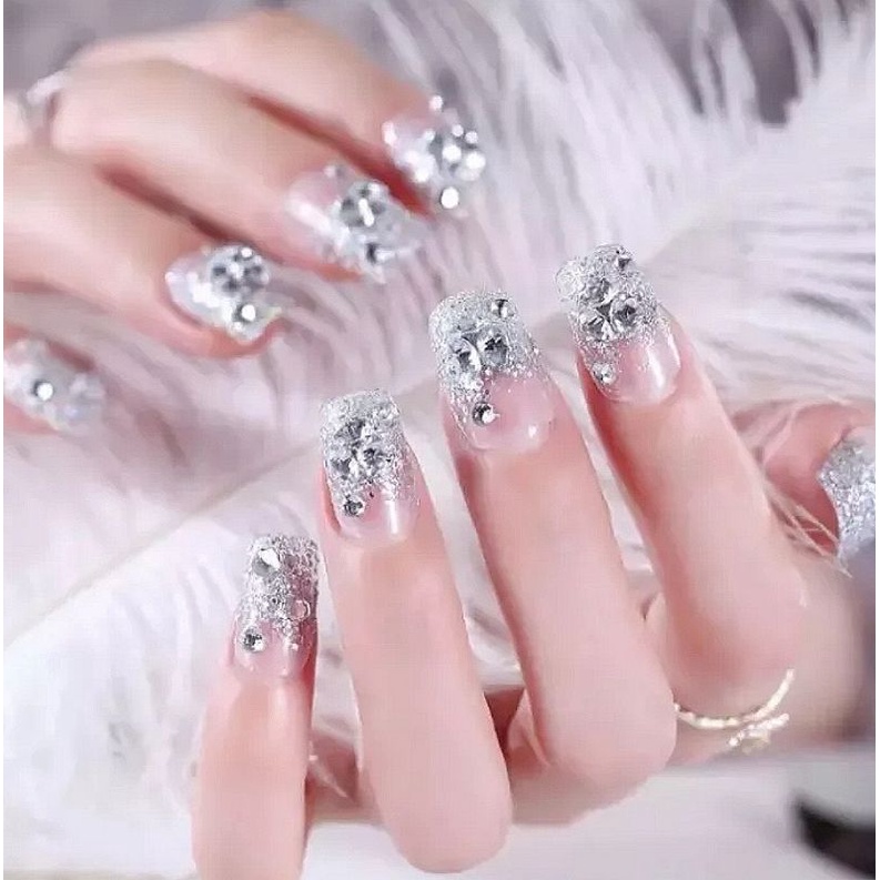 24 PCS KUKU PALSU 3D| KUKU PENGANTIN FAKE NAIL WEDDING