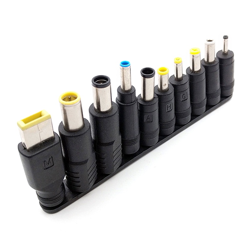 【10 in 1】Charger Connectors Power Adapter Conversion Head/Universal Laptop DC Power Supply Adapter Connector Plug/Jack DC Adaptor Converter Untuk Laptop