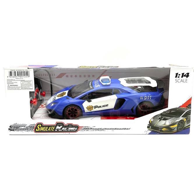 Mainan Anak RC SIMULATE RACING POLICE CAR 1:14 Mobil Remote Control