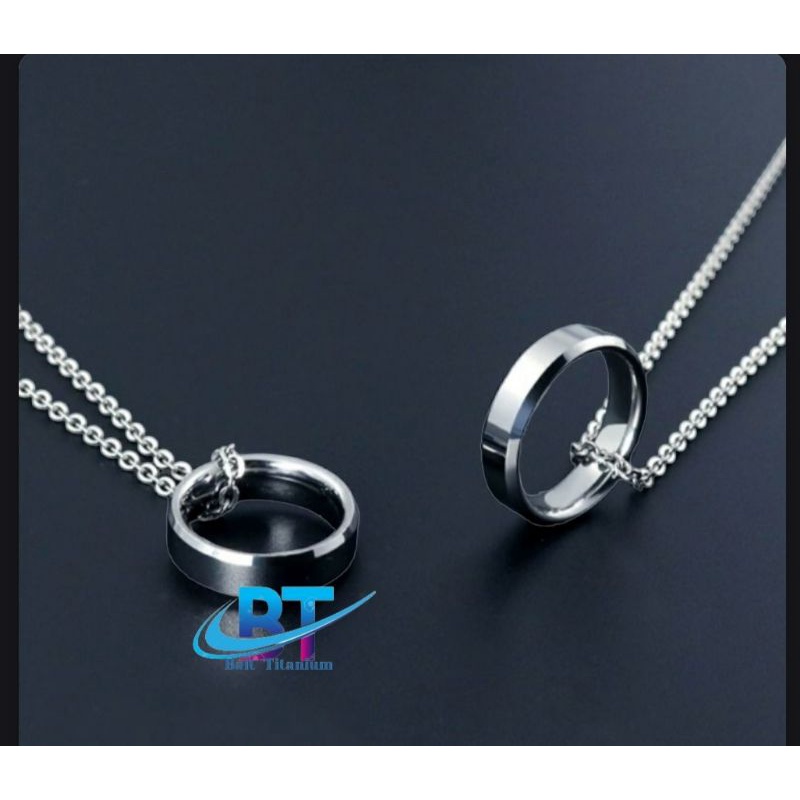 KALUNG TITANIUM PRIA WANITA KALUNG RANTAI NURI LIONTIN CINCIN KALUNG PRIA WANITA