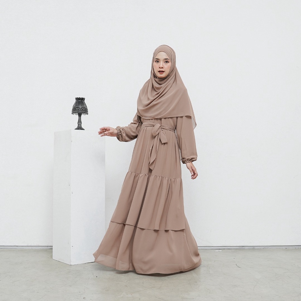 Baju Kondangan Aisha Series Basic Abaya Gamis Pesta Mewah Elegan Terbaru by Jamise Syari Official