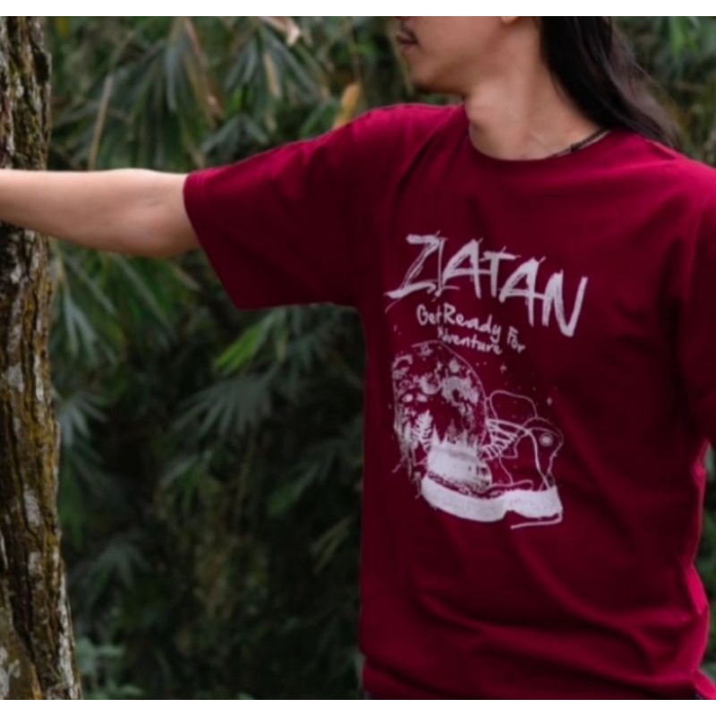 T-shirt Zlatan / T-shirt Get Ready For adventure Red cotton terlaris - S