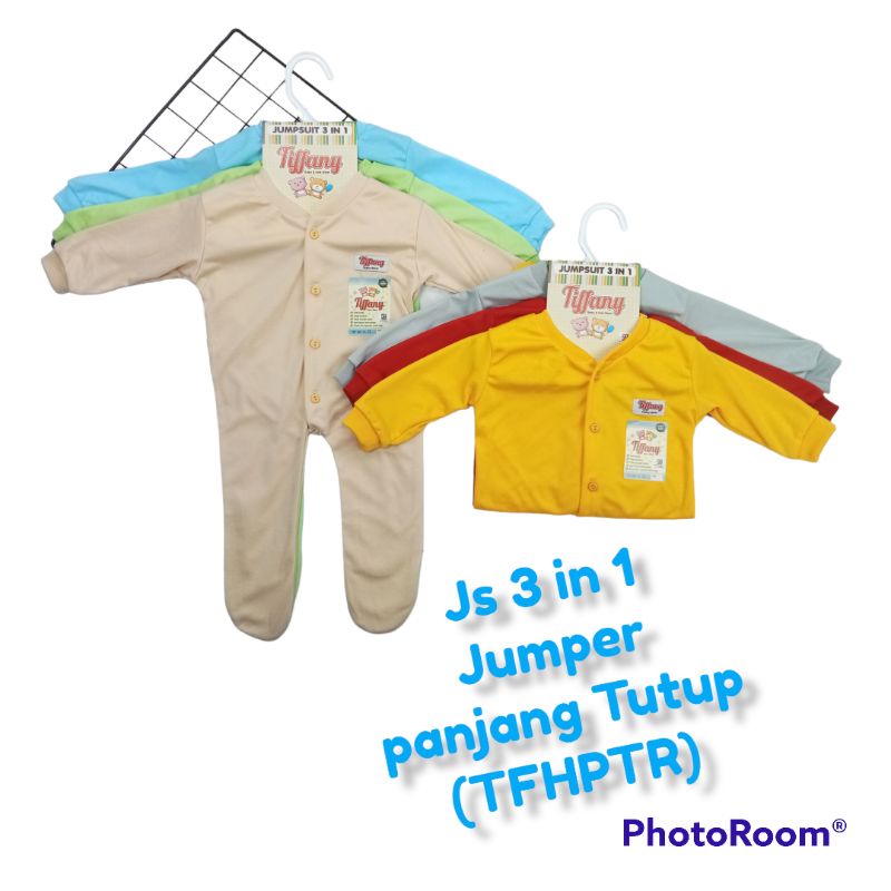 jumper 3 in 1 jumper panjang tutup bayi / baju kodok bayi /sleepsuit (panjang tutup kaki)