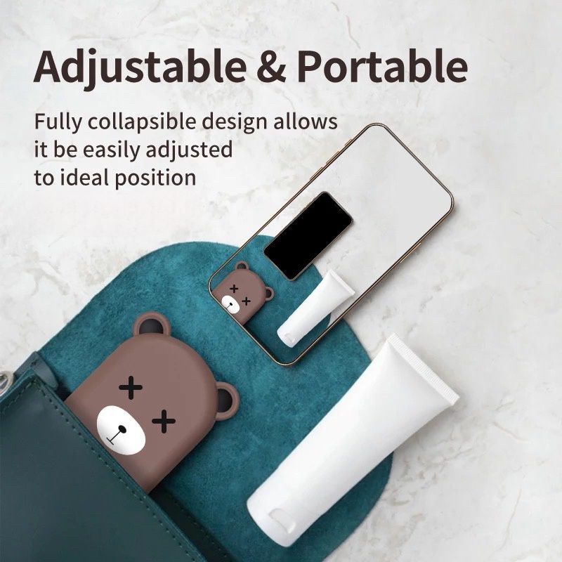 Stand Holder HP Handphone Karakter Lucu HD40 / Holder Hape Lipat motif Adjustable Tablet Ipad Universal