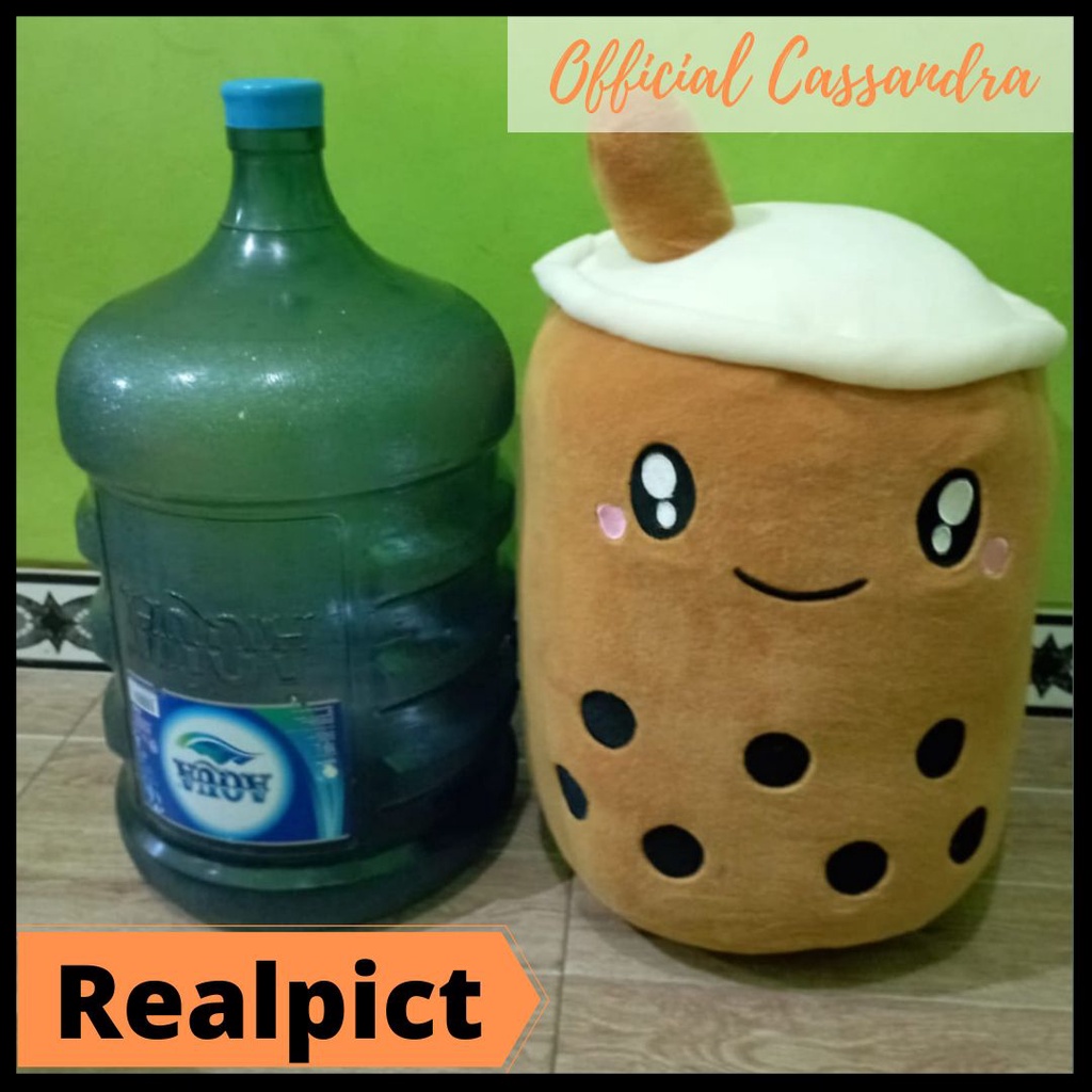 Boneka Boba Jumbo Mainan Bubble Milk Tea