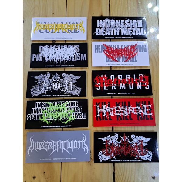 stiker graftac band metal indonesia/ stiker indonesia randoom