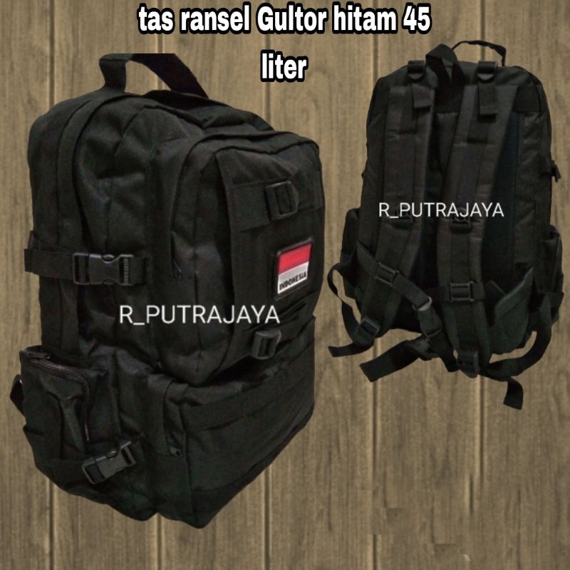 Tas ransel gultor 511 jumbo tas ransel hitam army tas tactical outdoor besar bonus rubber/tempelan