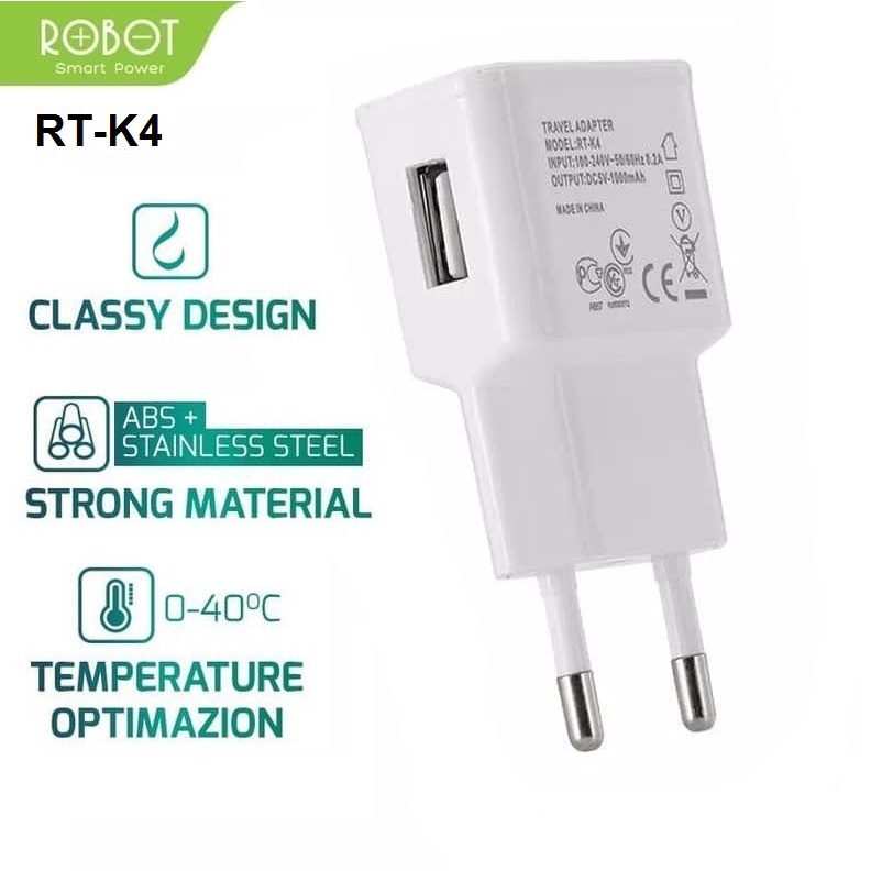 Charger Adaptor USB Robot RT-K4