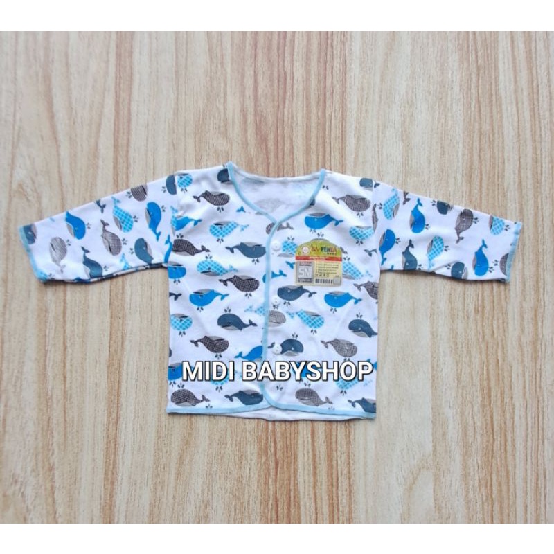 Baju Bayi Lengan Panjang Baru Lahir Motif Saffenda Baby SNI